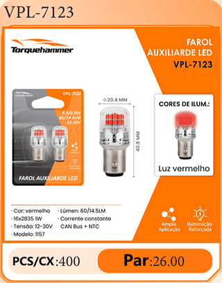 FAROL AUXILIARDE LED PCS/CX:400 Par:26.00