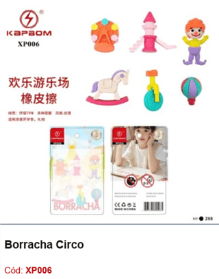 Borracha Circo R$ 7,2 PCS/CX: 288