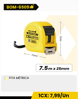 FITA MÉTRICA CX: 96PCS 1CX: 7,99/Un