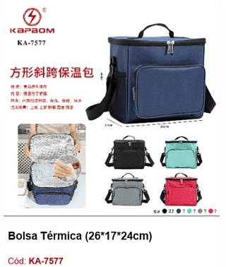Bolsa Térmica (26*17*24cm) R$ 25,2 PCS/Cx: 50