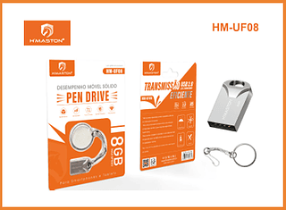 PENDRIVE 8G 500PCS/CX R$:17,87
