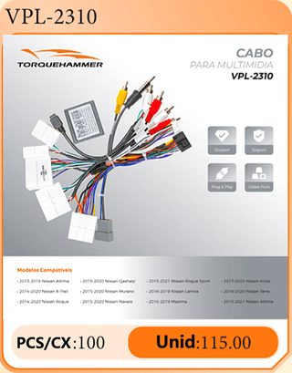 CABO PARA MULTIMIDIA PCS/CX:100 Unid:115.00