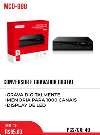 Conversor E Gravador Digital 40pç=65$