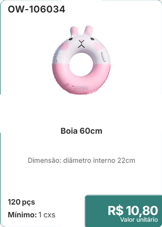 Boia 60cm 120 pçs R$ 10.80