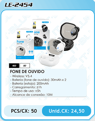 FONE DE OUVIDO PCS/CX: 50 Unid.CX: 24,50