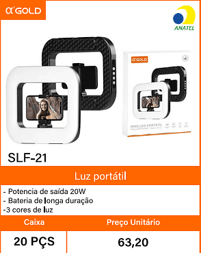 Luz portatil - Caixa 20 PCS Preco Unitario 63,20