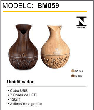 Umidificador 60 PCS/CX Unid. CX:17,00