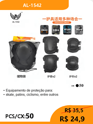 Equipamento de proteção PCS/CX:50 R$ 24,9