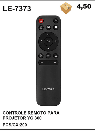 CONTROLE REMOTO PARA PROJETOR YG 300 200PÇ=4,5$