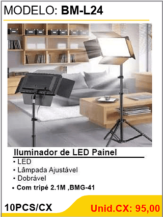 lluminador de LED Painel 10PCS/CX Unid.CX: 95,00