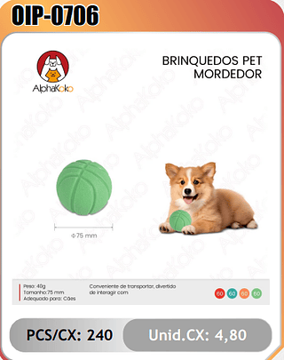 BRINQUEDOS PETMORDEDOR PCS/CX:240 Unid.CX: 4,80