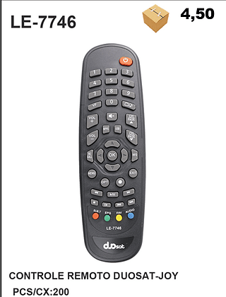 CONTROLE REMOTO DUOSAT-JOY 200PÇ=4,5$