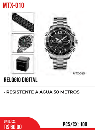 Relógio Digital 100pç=60$