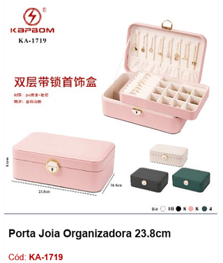 Porta Joia Organizadora 23.8cm R$ 58,5 PCS/Cx: 30