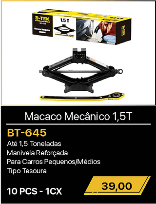 Macaco Mecânico 1,5T 10PCS R$39,00