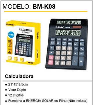 Calculadora 60PCS/CX Unid.CX: 17,90