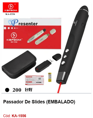 Passador De Slides R$ 21,6 PCS/Cx: 200