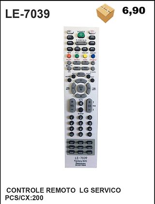 CONTROLE REMOTO LG SERVICO 200pç=6,9$