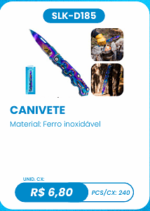 CANIVETE UNID. CX: R$ 6,80 PCS/CX: 240
