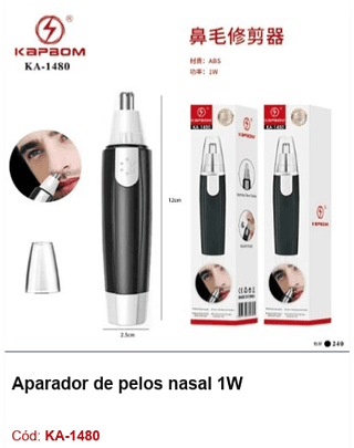 Aparador de pelos nasal 1W R$ 7,02 PCS/cx: 240