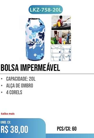 bolsa impermeável 60PÇ=38$