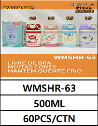 500ML UNID. CX: R$ 20,00 PCS/CX: 60