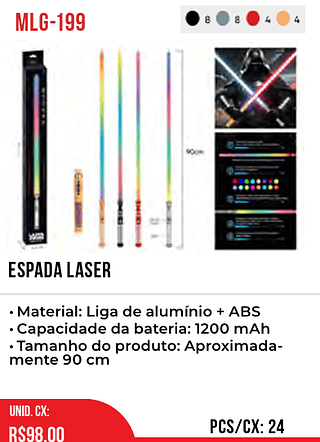 ESPADA LASER 24pç=98$