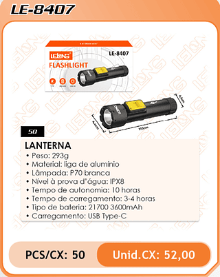 LANTERNA 50PÇ=52$