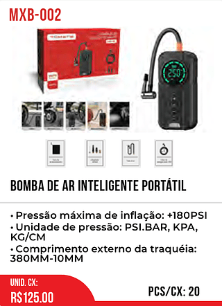Bomba De Ar Inteligente Portátil 20pç=125$
