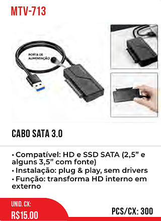 CABO SATA 3.0 300pç=15$