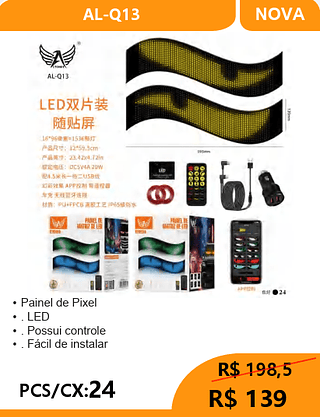 Painel De Pixel PCS/CX:24 R$139