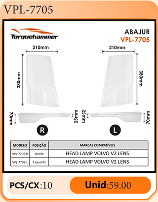 ABAJUR PCS/CX:10 Unid:59.00