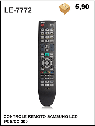CONTROLE REMOTO SAMSUNG LCD 200pç=5,9$