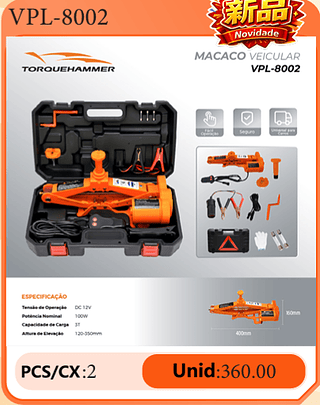 MACACO VEICULAR PCS/CX:2 Unid:360.00