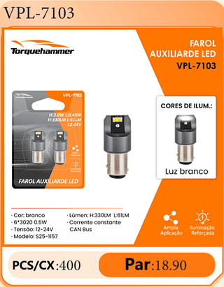 FAROL AUXILIARDE LED PCS/CX:400 Par:18.90
