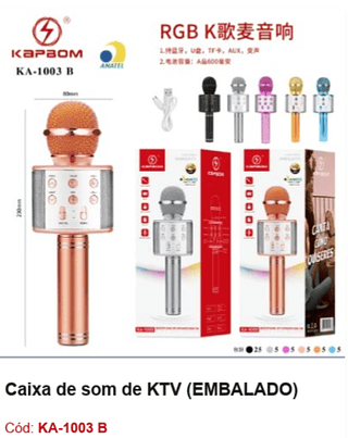 Caixa de som de KTV R$20,7 PCS/CX:50