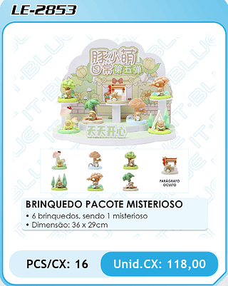 BRINQUEDO PACOTE MISTERIOSO PCS/CX: 16 Unid.CX: 118,00