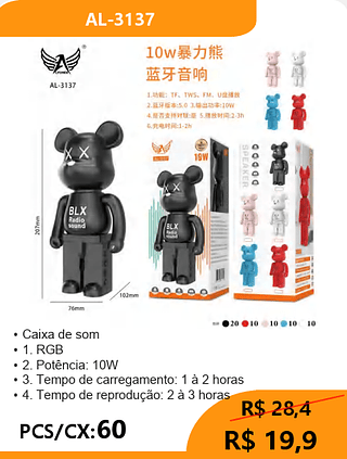 Caixa de som PCS/CX:60 R$19,9