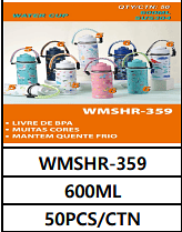 600ML UNID. CX: R$ 25,00 PCS/CX: 50
