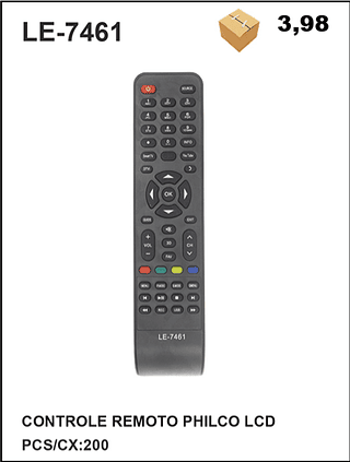 CONTROLE REMOTO PHILCO LCD 200PÇ=3,98$