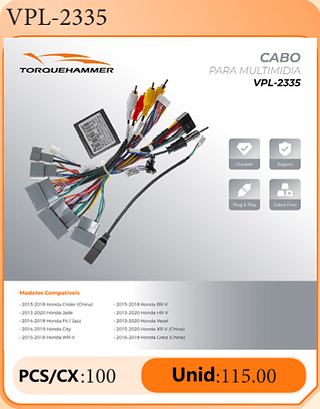 CABO PARA MULTIMIDIA PCS/CX:100 Unid:115.00