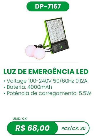 LUZ DE EMERGÊNCIA LED 30PÇ=68$