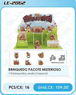 BRINQUEDO PACOTE MISTERIOSO PCS/CX: 16 Unid.CX: 109,00