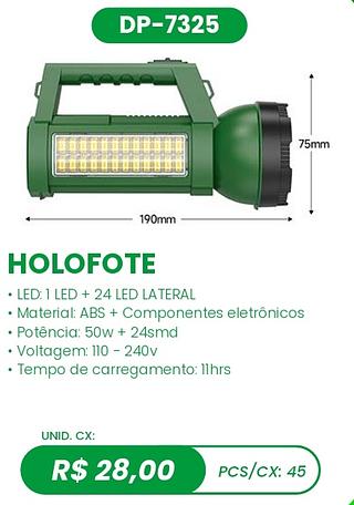HOLOFOTE 45PÇ=28$