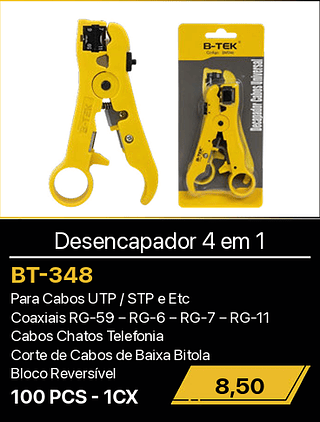 Desencapador 4 em 1 100PCS R$8,50