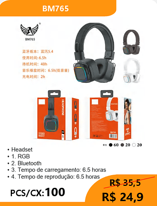 Headset PCS/CX:100 R$24,9