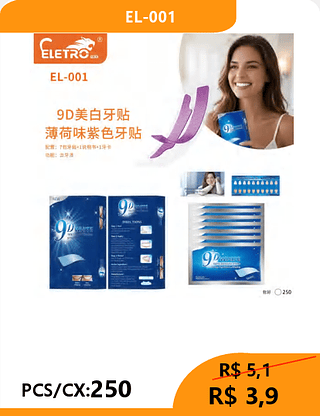 CLAREADOR DENTAL PCS/CX:250 R$3,9