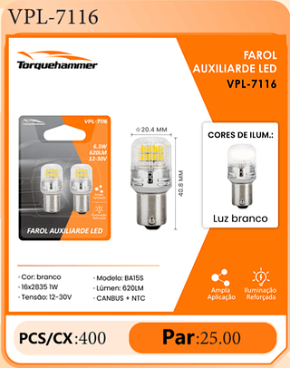 FAROL AUXILIARDE LED PCS/CX:400 Par:25.00